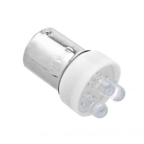 Лампа светодиодная 24V R5W BA15s белая МАЯК 24T15-W3LED