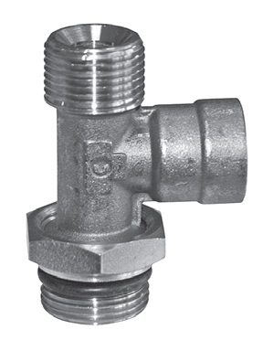 Тройник вертикальный (004510435061000085) CAMOZZI 9422 M20X1,5-12-M22X1,5-S01