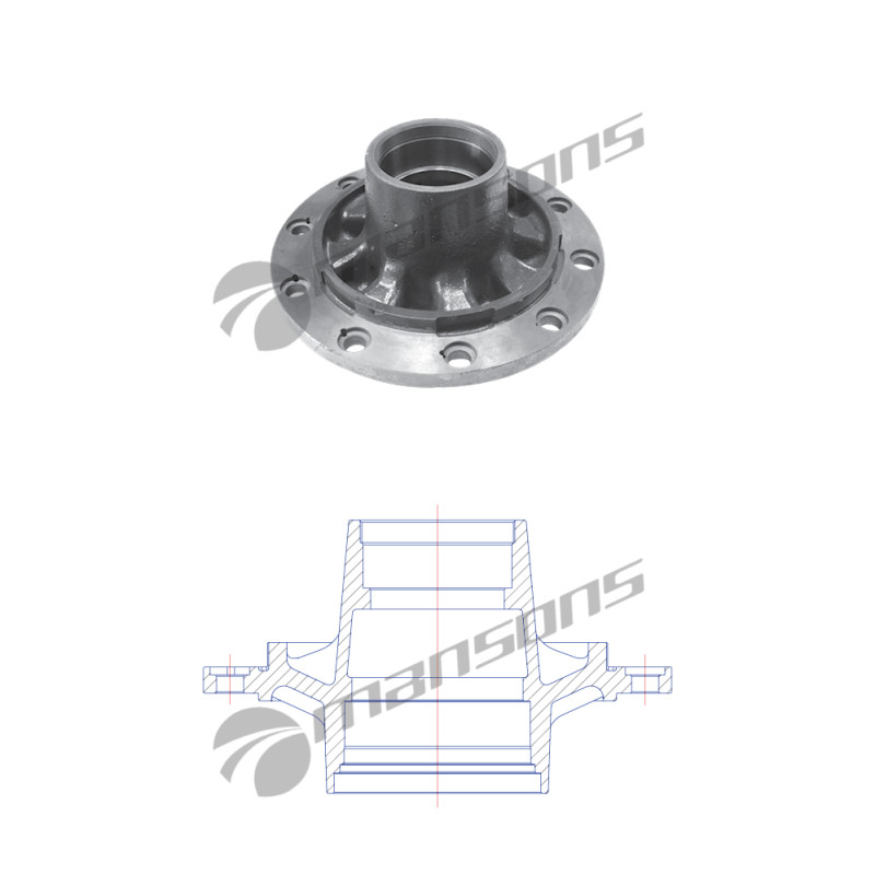 Ступица BPW M135x2/Ø120/150/D280,5/10xØ22/TK335 без подш. 03.272.48.88.0 / Mansons 300.045 @91473
