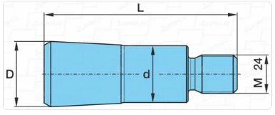 Шпилька M 24 / Ø 35 / 40 x 133 03.177.04.15.0