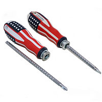 Отвертка двухсторонняя "Америка" 160мм комбинированная/регулируемая